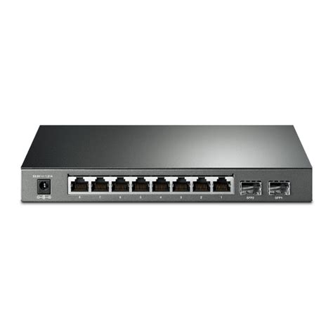8 port poe+ gigabit switch with 2 sfp slots